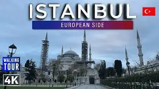 Walking Tour through Istanbul / European Side - Egypt 4k 60ps