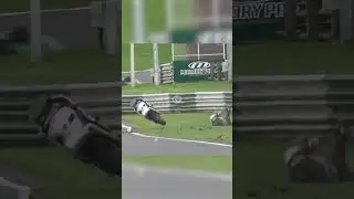 Biker Falls Off &mdash; Bike Keeps Going and Throws Sparks 😳🔥🏍️