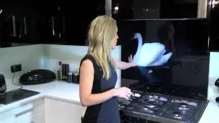 Digital Print Glass Splashback - Swan