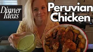 Roasted PERUVIAN CHICKEN with Green sauce