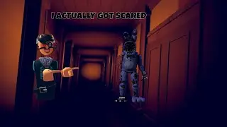 I PLAYED FNAF IN VR kind of #freddy #freddyfazbear #horror #scary 