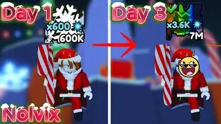Я вылупил рождественское яйцо, чтобы получить ЛУЧШИХ питомцев в Roblox Pickaxe Simulator.