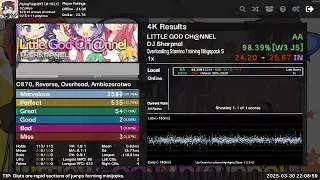 [Etterna 4K] Little God Ch@nnel | AA | 98.91% (98.39%)