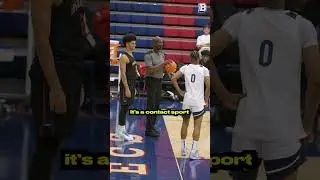 Is basketball a contact sport? 🤔 #basketball #aau #collegebasketball #micd #micdup #sports