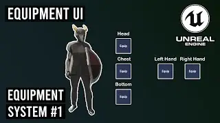 How to add Equipment Ui in Unreal Engine 5.3 - Equipment System #1 #ue5