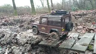 D90 scale trail trophy rc 1/10 gelande team raffee pneu mud slinger ‐ Réalisée avec Clipchamp