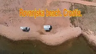 Rovanjska beach. Croatia.