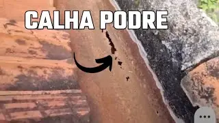 Como recuperar uma calha enferrujada