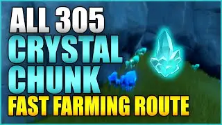 How to Farm Crystal Chunk Genshin Impact Locations Guide in under 5 minutes [Fast Farming Route]