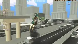 Turbo Dismount-Freeway-Ms. Diva Gets Dragged Along...