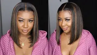 WOW! 2021 TRENDING! ANOTHER BANGER Highlight Brown Bob Wig OMGQUEEN