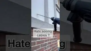 How to Hide CCTV cables on your home .#home #camera #cctv #security #tech #safety #installation