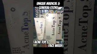 Acne top S face wash #shorts #viral #trending #unique medical #AcneTopS #FaceWash