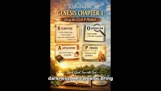 Quiet Time With God | Genesis 1 Reflection | SOAP Bible Journaling & Prayer