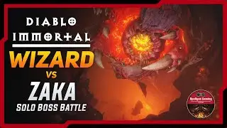 Pit of Anguish - Zaka Boss Battle - Solo Wizard - Hardest Fight as Wizard - Diablo Immortal