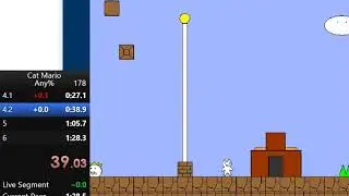 [PB] (1:28.26) Cat Mario speedrun Any% No restrictions