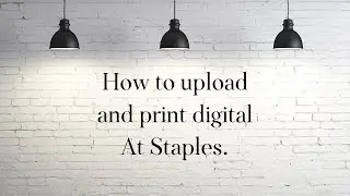 How to upload and print digital files at Staples