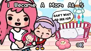 I BECAME A MOM AT 5 💔👶🏼🍼 | Toca Sad Story | Toca Life World | Toca Boca