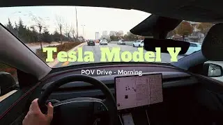 Tesla Model Y POV – Morning City Traffic | Realistic EV Drive (4K)