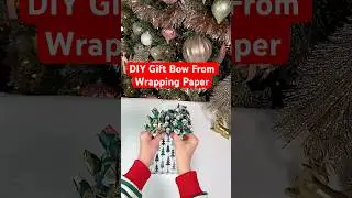 Turn&nbsp;Wrapping&nbsp;paper&nbsp;Into&nbsp;A&nbsp;Gift&nbsp;Bow&nbsp;#diygiftbow&nbsp;#wrappingpresents