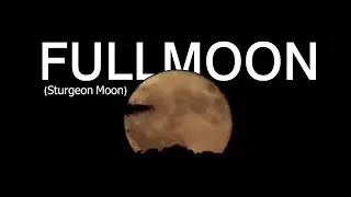 BREATHTAKING FULL MOON: Rising of The Sturgeon Moon