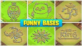 funny base layout th 8 to th 15#clashofclans