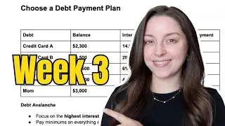 Debt Free 2026 - Week 3 - Debt Pay Off Plan + Quick Progress