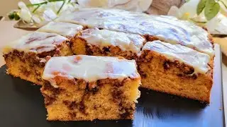 Wie ZIMTSCHNECKEN, nur EINFACHER! Zimtkuchen mit R&uuml;hrteig statt Hefeteig