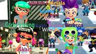 Splatoon 2 & Ninjala Episode 1 Turf War With Carlo Inkling & Akari & Battle Royale Berecca & Jane