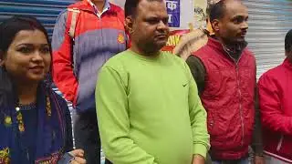 भारत बंद में केनरा बैंक में हड़ताल, बैंक पदाधिकारी और बैंक कर्मी एम्पलाइज यूनियन के बैनर भारत बंद 