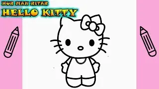 Hur man ritar HELLO KITTY | Rita Det Själv | Lär dig att rita enkelt