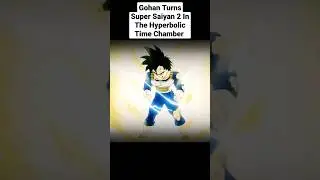 Gohan Turns Super Saiyan 2 In The Hyperbolic Time Chamber Interstellar Style #dragonball