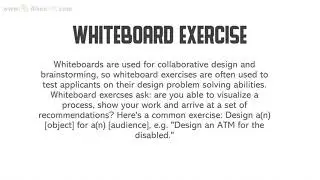 Whiteboard Exercise