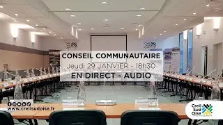 Direct du conseil communautaire du Jeudi 29 Janvier 2026