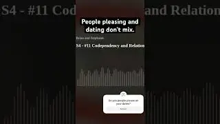 Full episode on channel. Codependency and dating #codependency #podcast #healingcodependency