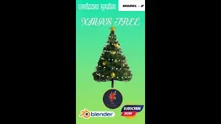 X'mas Tree Tutorial 💯 for beginners #blender #shorts