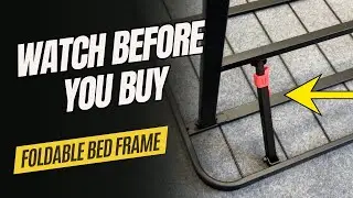 Foldable Bed Frame with Storage  | Easy Setup, No Box Spring