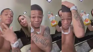 YK Osiris Got A Lady Serving Him Fresh Squeezed Orange Juice