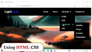 How To Make Drop Down Menu Using HTML And CSS. HTML Website Development Tutorial for beginners