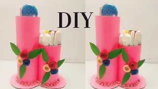 Easy Paper Craft Ideas | How to Make a Pen Stand with Paper