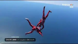 Chute libre: Un couple à 280 km/h (JT 20h00 France 2 - 01.09.25)