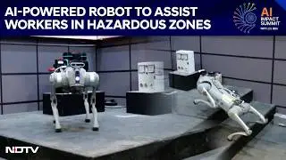 India AI Summit 2026 | AI-Powered Robot Designed To Assist Workers In Hazardous Zones