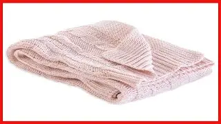 Burt's Bees Baby - Cable Knit Blanket, Baby Nursery & Stroller Blanket, 100% Organic Cotton, 30
