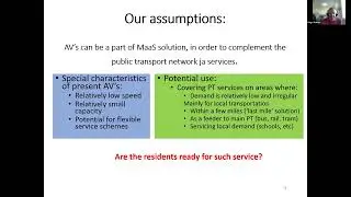 RIS 12: Urban traffic system and autonomous vehicles, 10.03.2022
