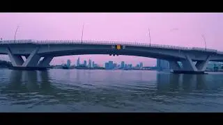 Time Lapse of Saigon Water bus on Saigon River Driver record (2017)