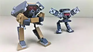 Micro LEGO Chicken Walker Mech 2.0 - Tutorial