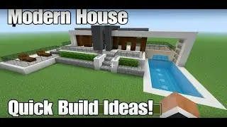 Minecraft Modern House! Quick Build Ideas!