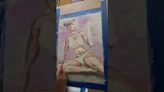 Trying out some water soluable pastels