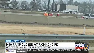 I-30 W exit at Richmond Road closed for several months in Texarkana