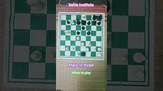 Find the solution l mate in three l White to play and win in chess Tamil #chessviralvideo #shorts